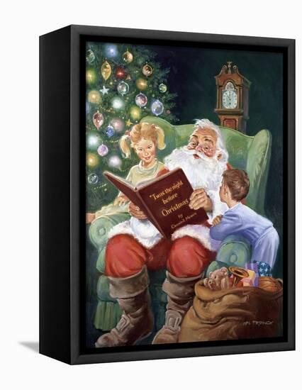 Twas the Night before Christmas-Hal Frenck-Framed Premier Image Canvas