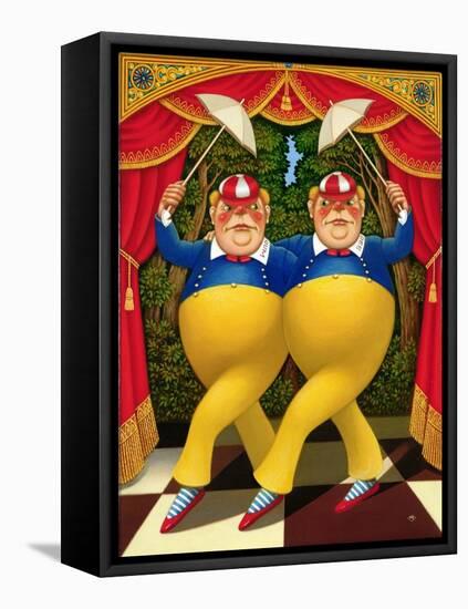 Tweedledum and Tweedledee, 1998-Frances Broomfield-Framed Premier Image Canvas