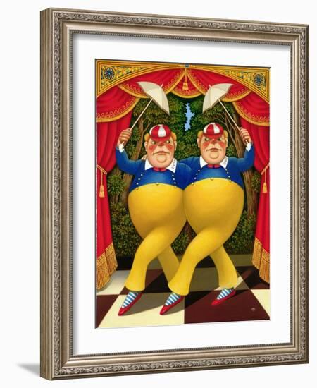 Tweedledum and Tweedledee, 1998-Frances Broomfield-Framed Giclee Print