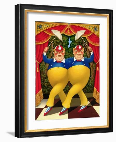 Tweedledum and Tweedledee, 1998-Frances Broomfield-Framed Giclee Print