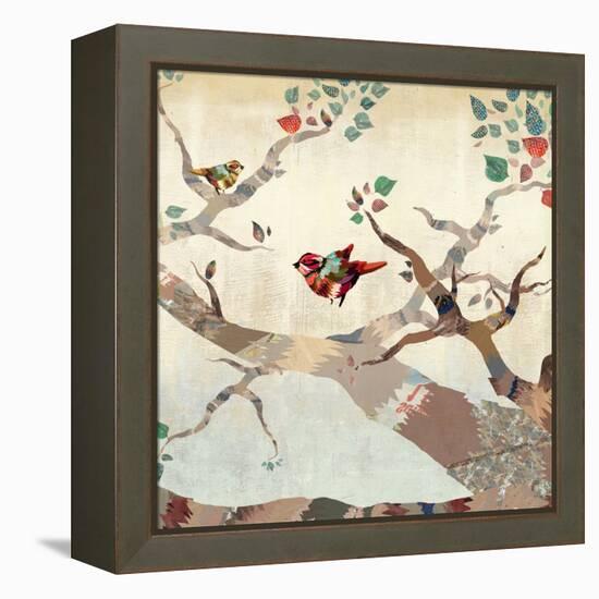 Tweet for Spring II-Anna Polanski-Framed Stretched Canvas