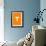 Tweet Me Baby All Day Long Orange Poster-NaxArt-Framed Premium Giclee Print displayed on a wall