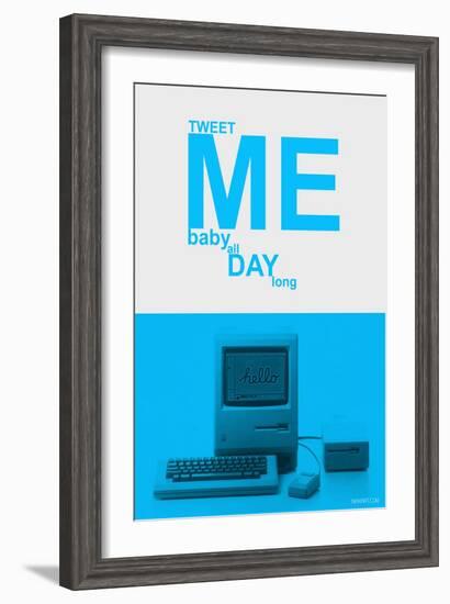 Tweet Me Baby All Day Long-NaxArt-Framed Art Print