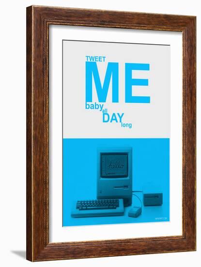 Tweet Me Baby All Day Long-NaxArt-Framed Art Print