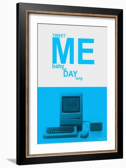 Tweet Me Baby All Day Long-NaxArt-Framed Art Print