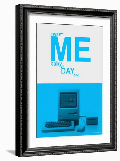 Tweet Me Baby All Day Long-NaxArt-Framed Art Print