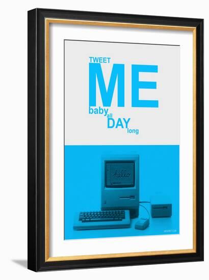 Tweet Me Baby All Day Long-NaxArt-Framed Art Print