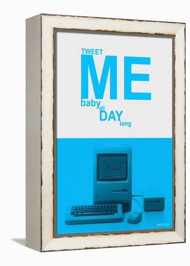 Tweet Me Baby All Day Long-NaxArt-Framed Stretched Canvas