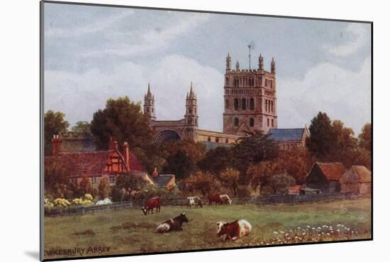 Twekesbury Abbey-Alfred Robert Quinton-Mounted Giclee Print