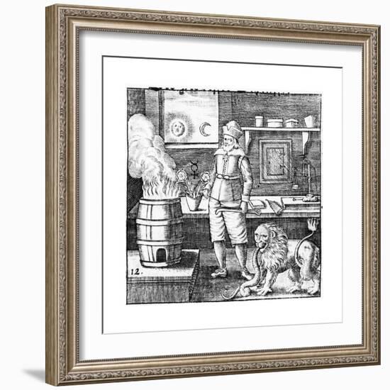 Twelfth Key of Basil Valentine, 1651-null-Framed Giclee Print