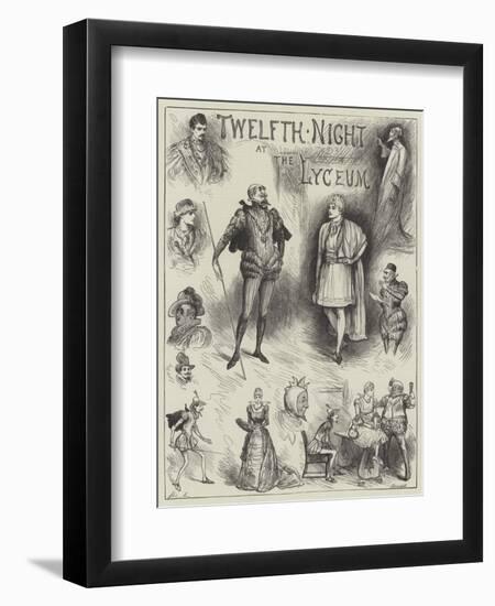 Twelfth Night at the Lyceum-Henry Stephen Ludlow-Framed Giclee Print