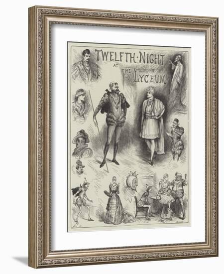 Twelfth Night at the Lyceum-Henry Stephen Ludlow-Framed Giclee Print