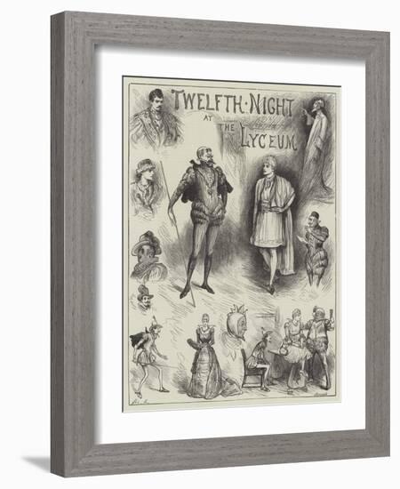 Twelfth Night at the Lyceum-Henry Stephen Ludlow-Framed Giclee Print
