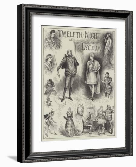 Twelfth Night at the Lyceum-Henry Stephen Ludlow-Framed Giclee Print