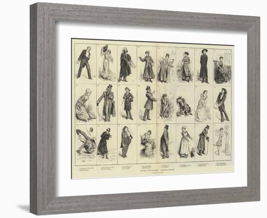 Twelfth-Night Characters-Frederick Barnard-Framed Giclee Print