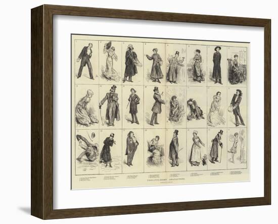 Twelfth-Night Characters-Frederick Barnard-Framed Giclee Print