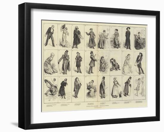 Twelfth-Night Characters-Frederick Barnard-Framed Giclee Print