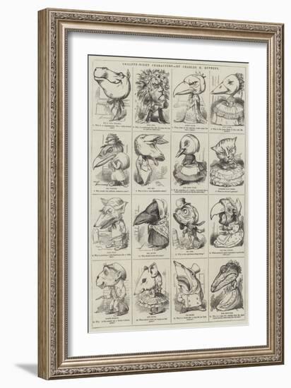 Twelfth-Night Characters-null-Framed Giclee Print