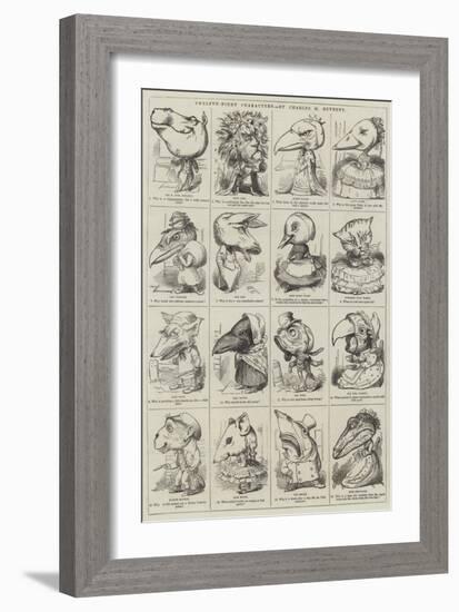 Twelfth-Night Characters-null-Framed Giclee Print