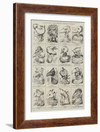 Twelfth-Night Characters-null-Framed Giclee Print