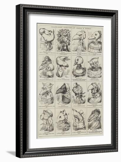 Twelfth-Night Characters-null-Framed Giclee Print