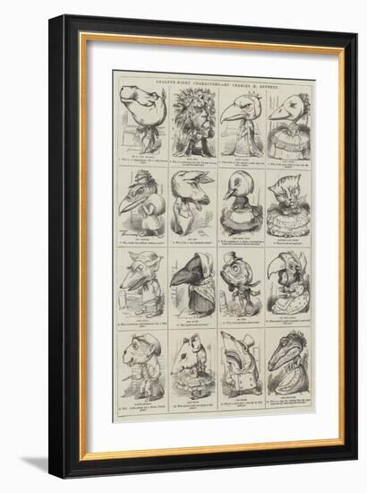 Twelfth-Night Characters-null-Framed Giclee Print