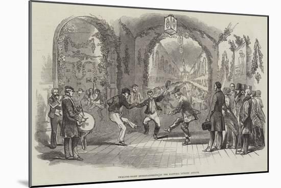 Twelfth-Night Entertainments at the Hanwell Lunatic Asylum-null-Mounted Giclee Print