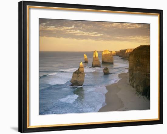 Twelve Apostles Along the Coast on the Great Ocean Road in Victoria, Australia, Pacific-Gavin Hellier-Framed Photographic Print