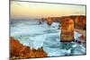 Twelve Apostles Sunrise in Port Campbell National Park in Victoria, Australia-Nokuro-Mounted Photographic Print