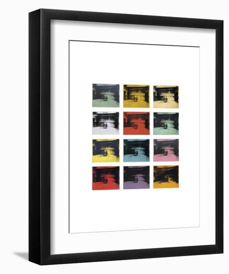 Twelve Electric Chairs, 1964/65-Andy Warhol-Framed Art Print