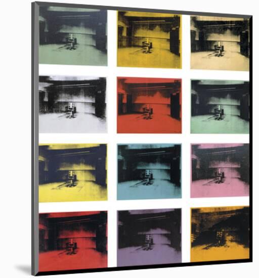 Twelve Electric Chairs, 1964/65-Andy Warhol-Mounted Giclee Print