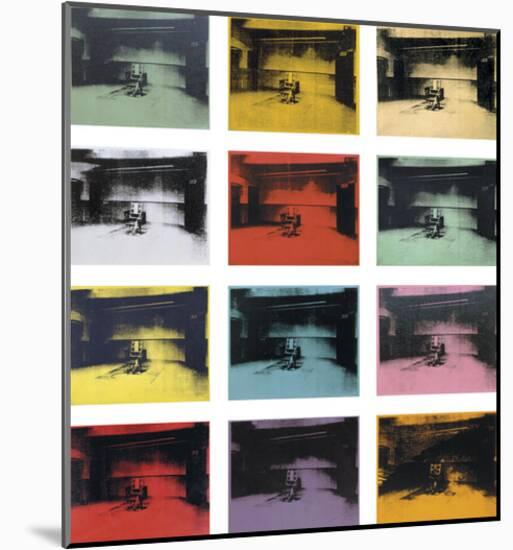 Twelve Electric Chairs, 1964/65-Andy Warhol-Mounted Giclee Print