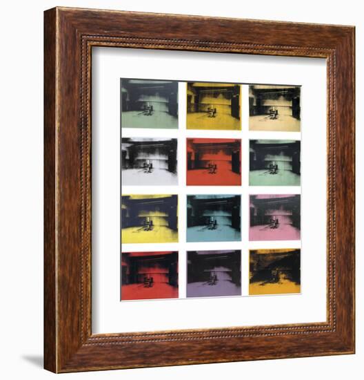 Twelve Electric Chairs, 1964/65-Andy Warhol-Framed Art Print