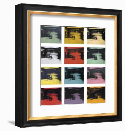 Twelve Electric Chairs, 1964/65-Andy Warhol-Framed Art Print