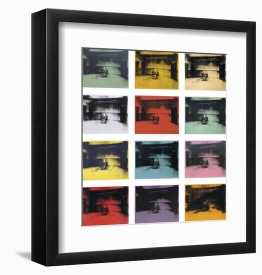 Twelve Electric Chairs, 1964/65-Andy Warhol-Framed Art Print