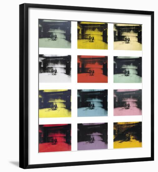 Twelve Electric Chairs, c.1964/65-Andy Warhol-Framed Art Print