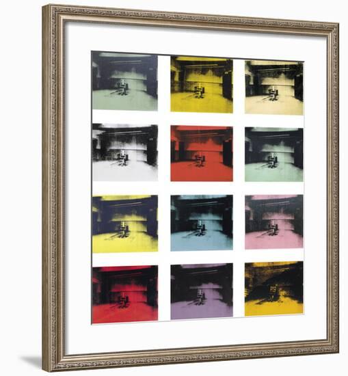 Twelve Electric Chairs, c.1964/65-Andy Warhol-Framed Art Print