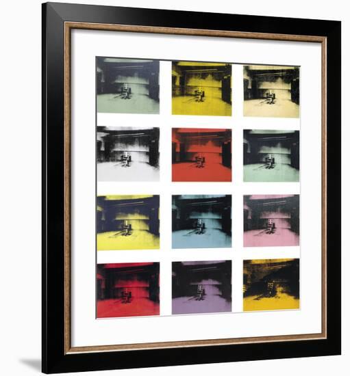 Twelve Electric Chairs, c.1964/65-Andy Warhol-Framed Art Print