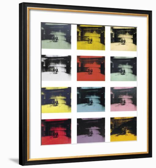 Twelve Electric Chairs, c.1964/65-Andy Warhol-Framed Art Print