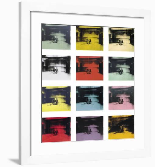 Twelve Electric Chairs, c.1964/65-Andy Warhol-Framed Art Print