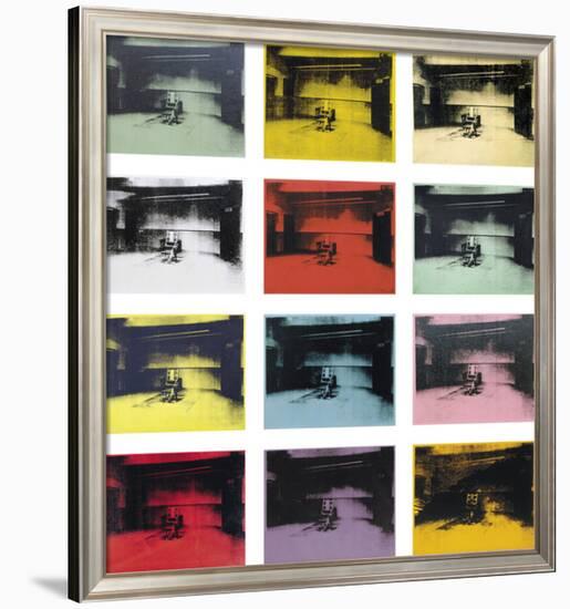 Twelve Electric Chairs, c.1964/65-Andy Warhol-Framed Art Print