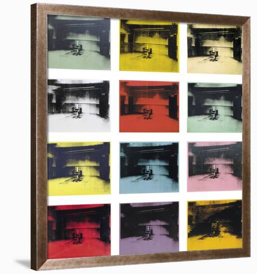 Twelve Electric Chairs, c.1964/65-Andy Warhol-Framed Art Print