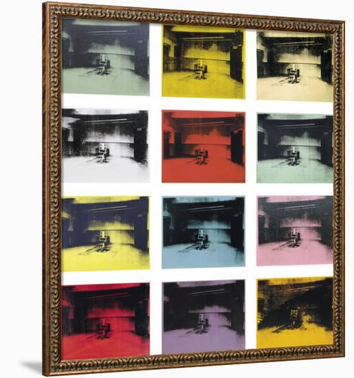 Twelve Electric Chairs, c.1964/65-Andy Warhol-Framed Art Print