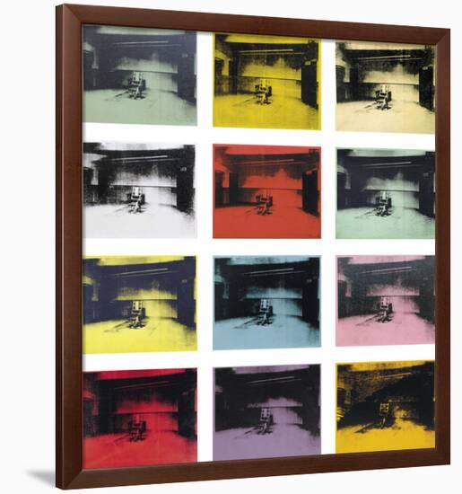 Twelve Electric Chairs, c.1964/65-Andy Warhol-Framed Art Print