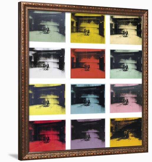 Twelve Electric Chairs, c.1964/65-Andy Warhol-Framed Art Print