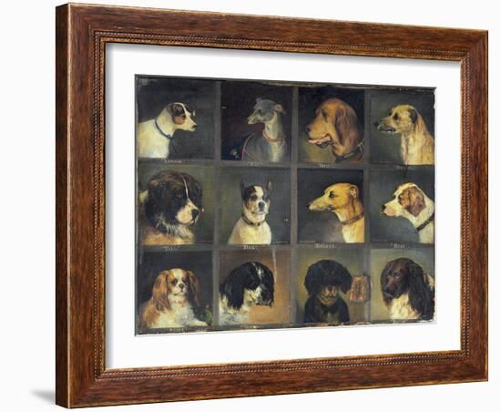 Twelve Favourite Dogs, 1883-Edwin Frederick Holt-Framed Giclee Print