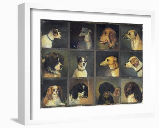 Twelve Favourite Dogs, 1883-Edwin Frederick Holt-Framed Giclee Print