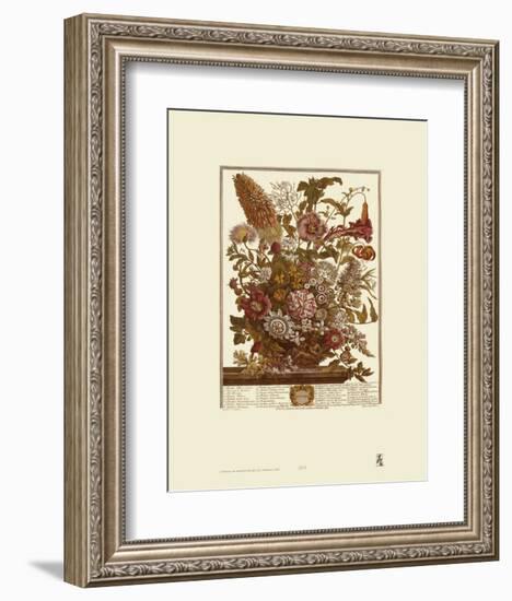 Twelve Months of Flowers, 1730, August-Robert Furber-Framed Art Print