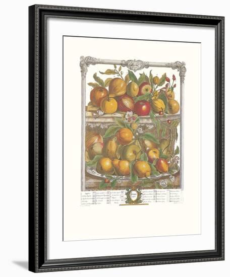 Twelve Months of Fruits, 1732, April-Robert Furber-Framed Art Print