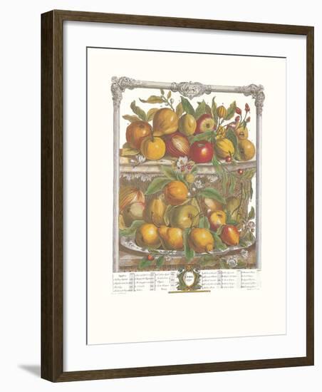 Twelve Months of Fruits, 1732, April-Robert Furber-Framed Art Print